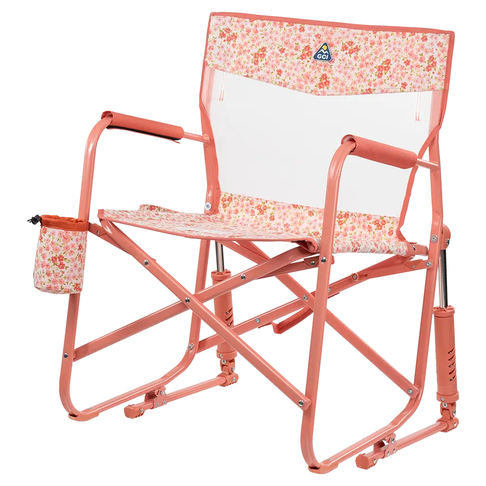 Patented Spring-Action Freestyle Rocker Elite - Choice 460 - Freestyle Rocker Portable Outdoor Folding Chair Detail