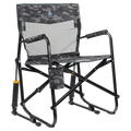 Patented Spring-Action Freestyle Rocker Elite - Choice 460 - Freestyle Rocker Portable Outdoor Folding Chair - Cool Gray Camo