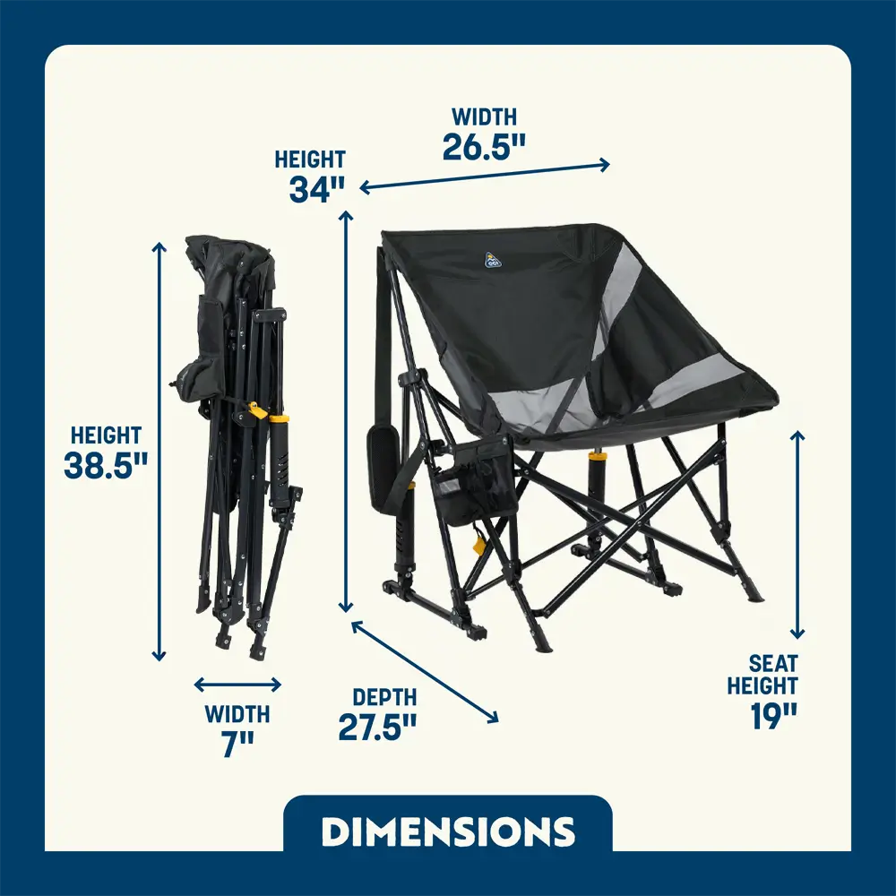 Patented Spring-Action Pod Rocker Elite - Choice 832 - RoadTrip Rocker Smooth Motion Camp Chair Detail