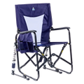 Smooth Motion Adjustable Rocker - Choice 573 - Freestyle Rocker Portable Outdoor Folding Chair - Rich Blue