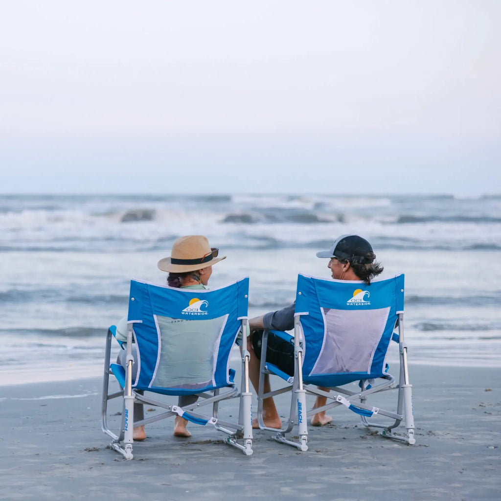 Patented Spring-Action Beach Rocker Bundle - Choice 773 - RoadTrip Rocker Smooth Motion Camp Chair Detail