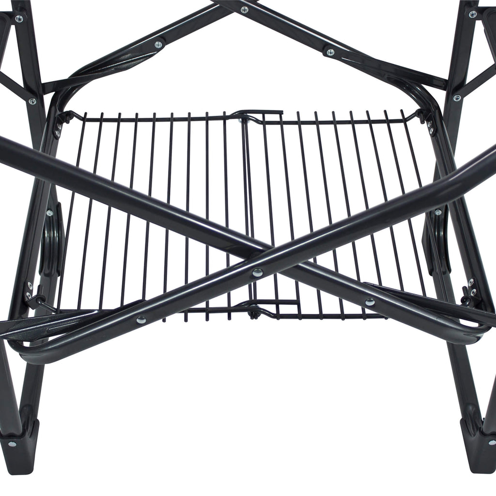 Stainless Steel BBQ Slim-Fold Cook Station - Choice 575 - Heat-Resistant Over-Fire Grill Rack for Camping Detail