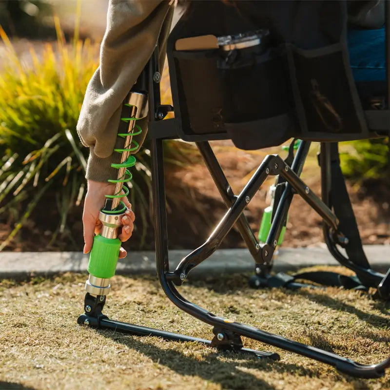Smooth Motion Adjustable Rocker - Choice 573 - Freestyle Rocker Portable Outdoor Folding Chair Detail