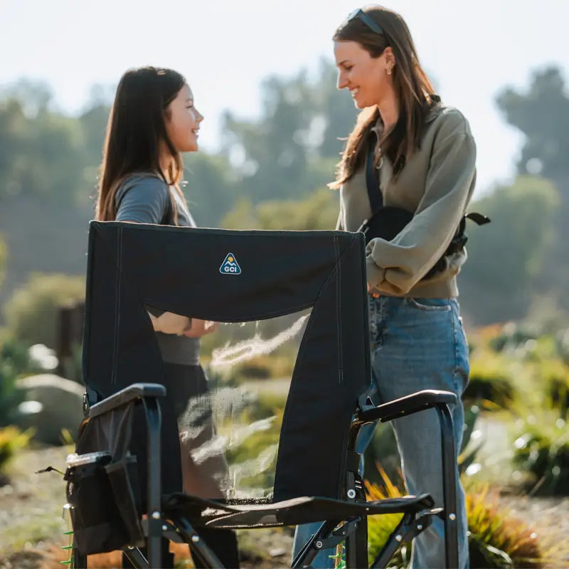 Smooth Motion Adjustable Rocker - Choice 573 - Freestyle Rocker Portable Outdoor Folding Chair Detail