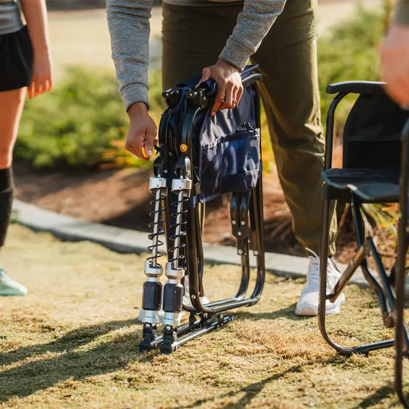 Smooth Motion Adjustable Rocker - Choice 573 - Freestyle Rocker Portable Outdoor Folding Chair Detail