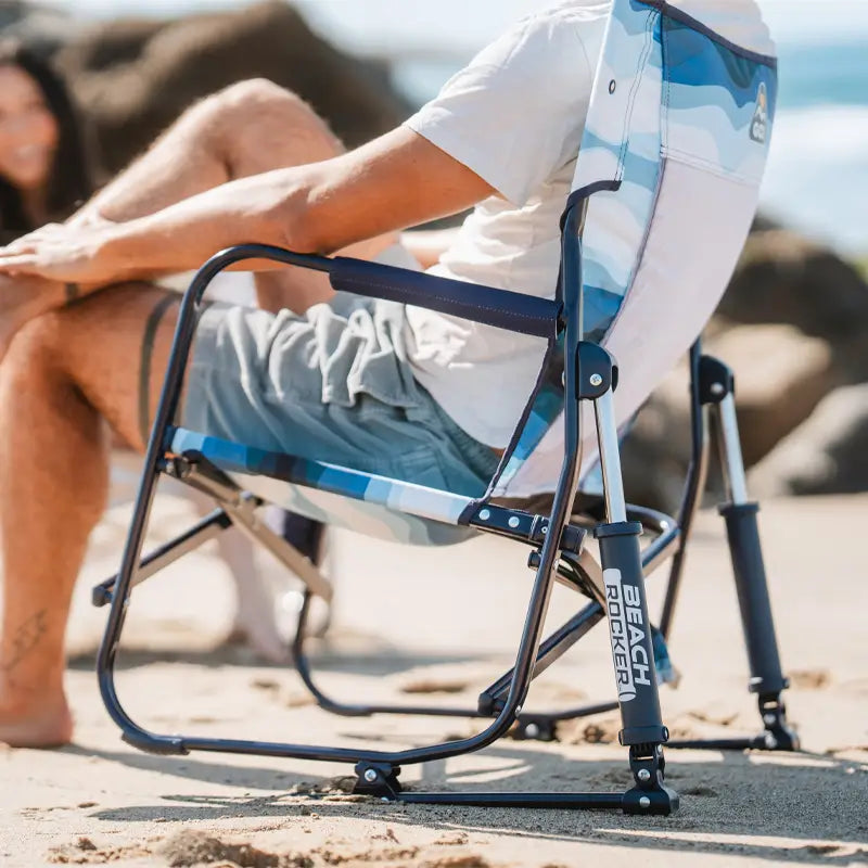 Luxury Camp Beach Rocker - Choice 712 - Freestyle Rocker Portable Outdoor Folding Chair Detail