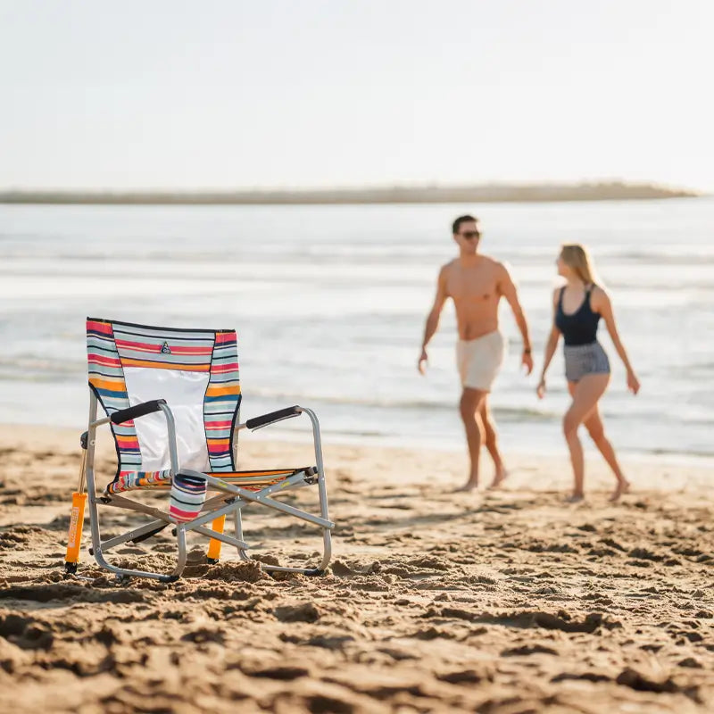 Luxury Camp Beach Rocker - Choice 712 - Freestyle Rocker Portable Outdoor Folding Chair Detail