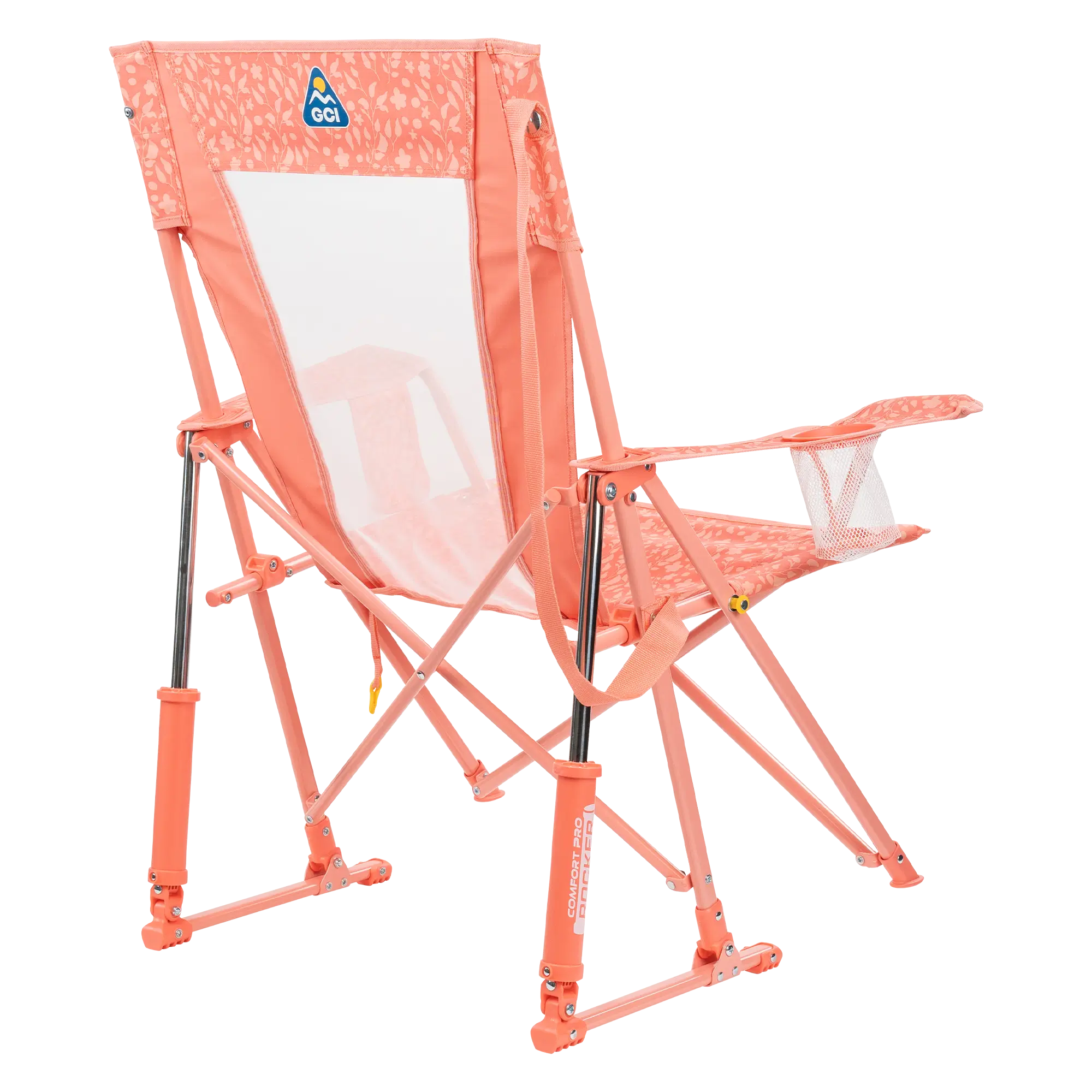 Luxury Camp Comfort Pro Rocker - Choice 375 - Freestyle Rocker Portable Outdoor Folding Chair Detail