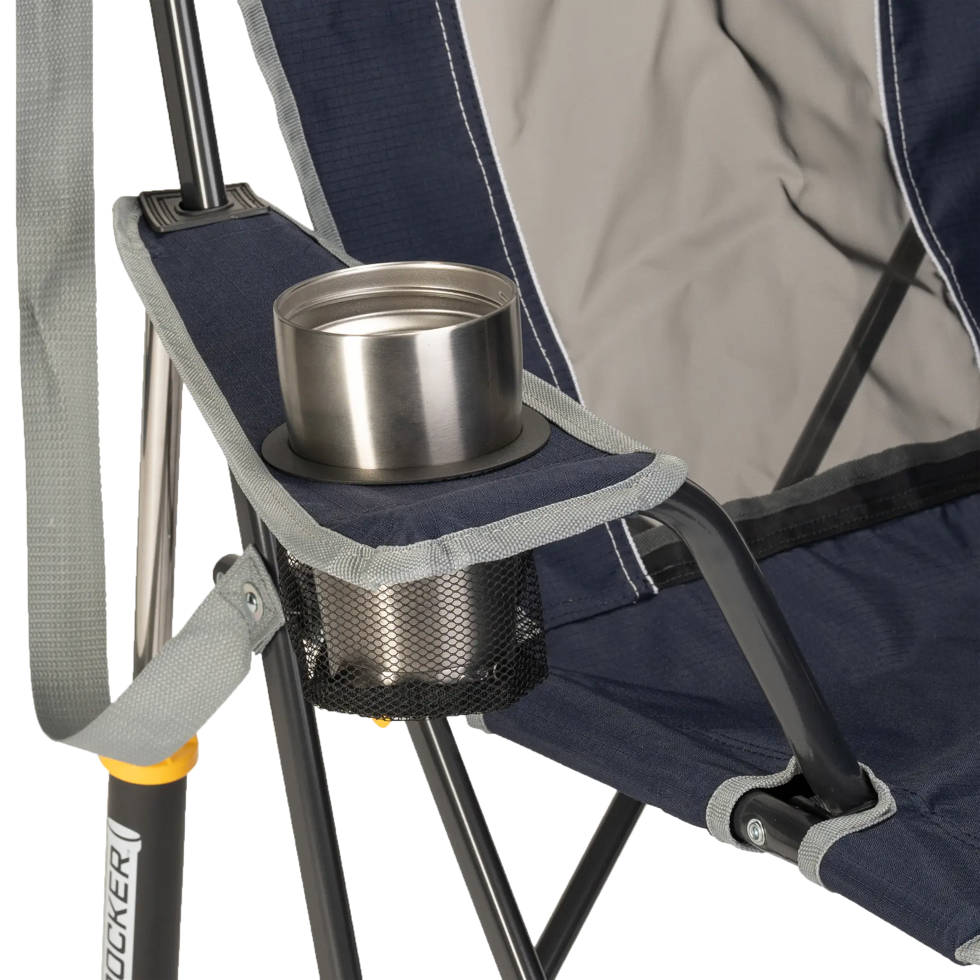 Luxury Camp Comfort Pro Rocker - Choice 375 - Freestyle Rocker Portable Outdoor Folding Chair Detail