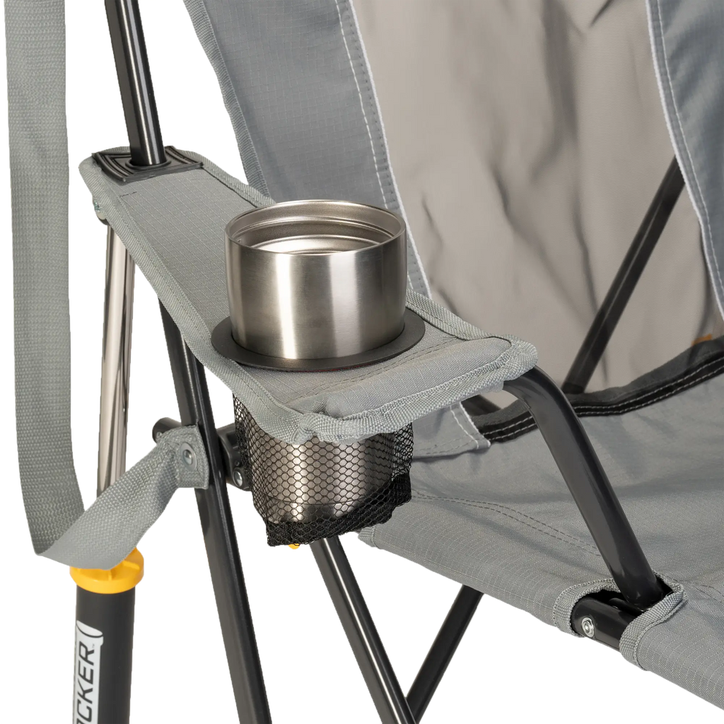 Luxury Camp Comfort Pro Rocker - Choice 375 - Freestyle Rocker Portable Outdoor Folding Chair Detail