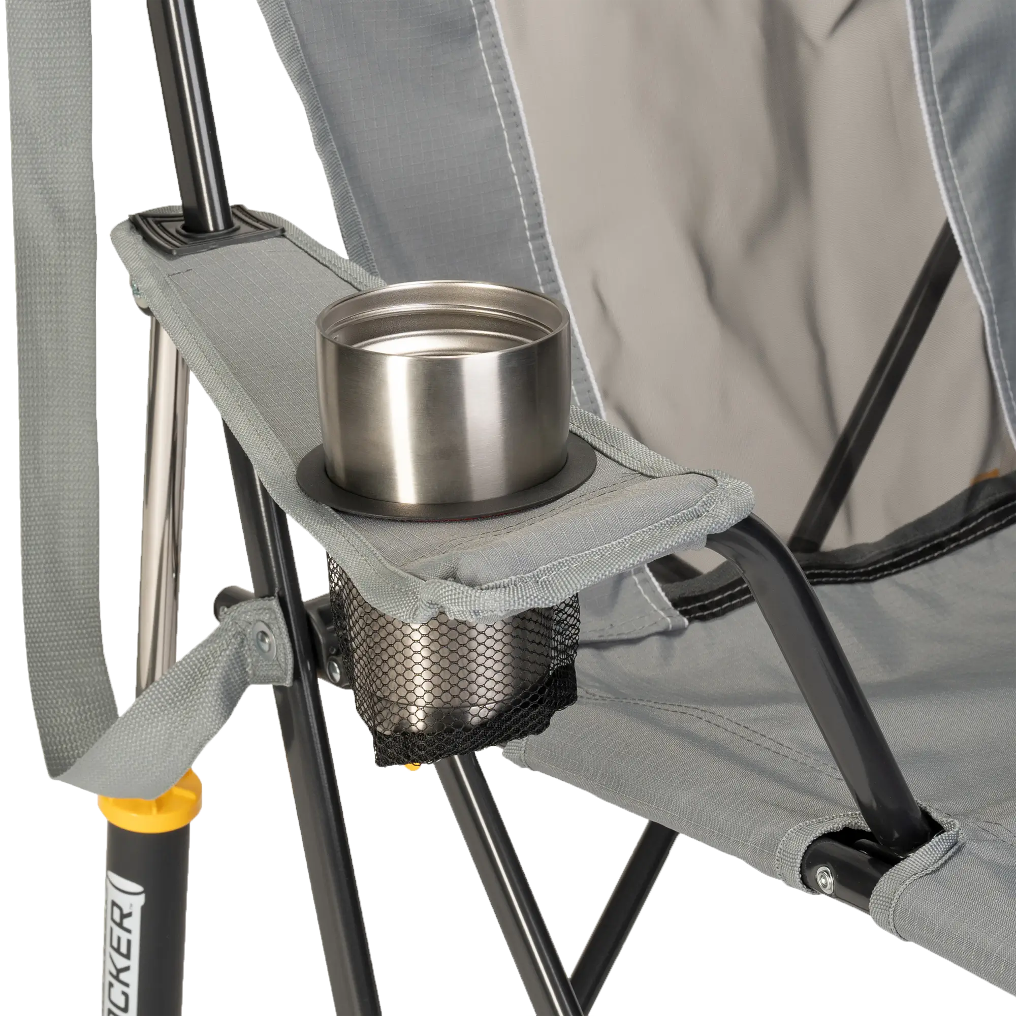 Luxury Camp Comfort Pro Rocker - Choice 375 - Freestyle Rocker Portable Outdoor Folding Chair Detail