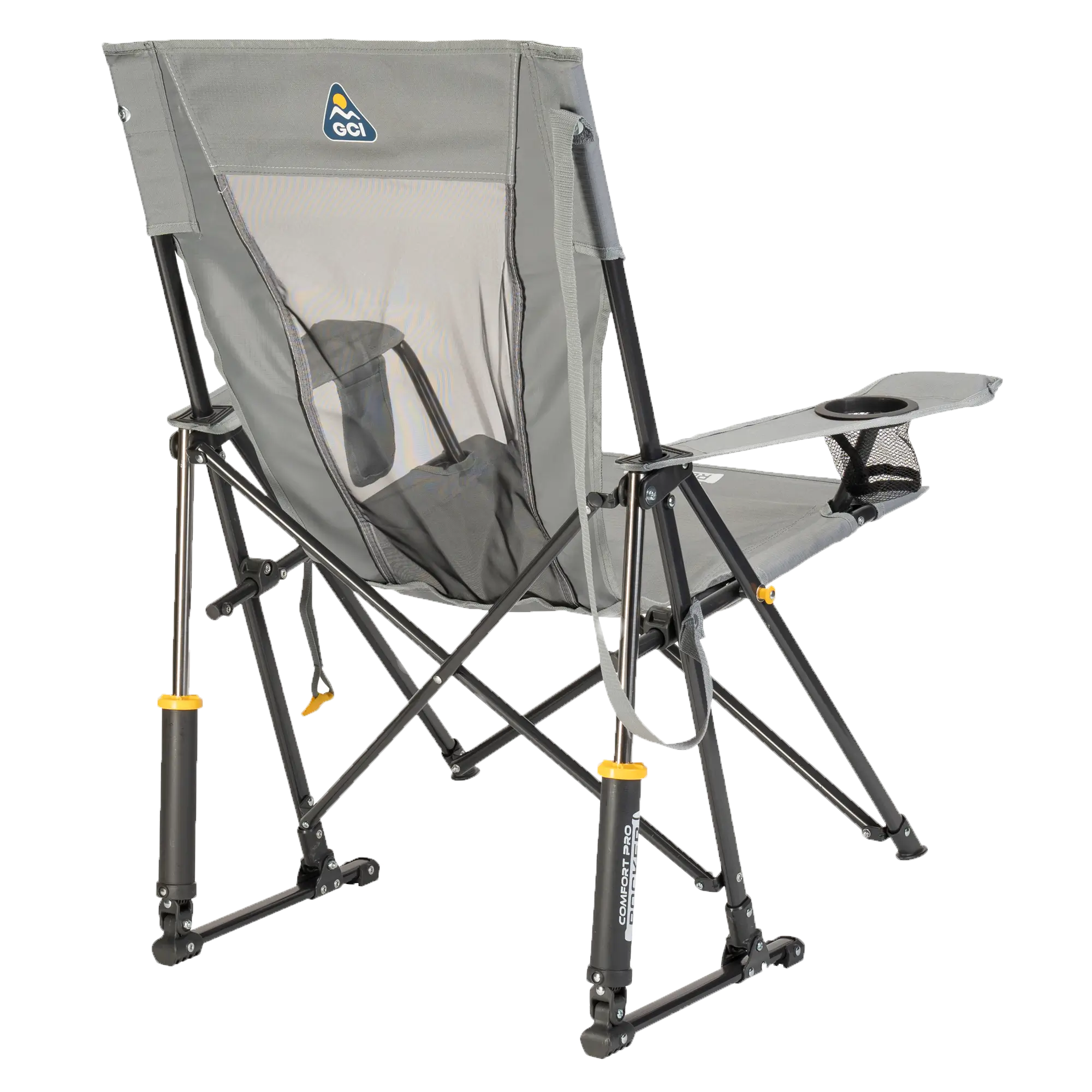 Luxury Camp Comfort Pro Rocker - Choice 375 - Freestyle Rocker Portable Outdoor Folding Chair Detail