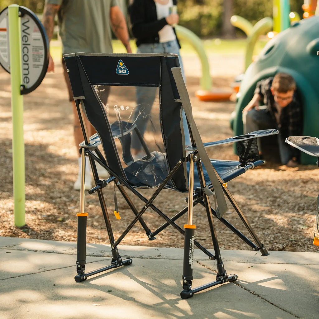 Luxury Camp Comfort Pro Rocker - Choice 375 - Freestyle Rocker Portable Outdoor Folding Chair Detail