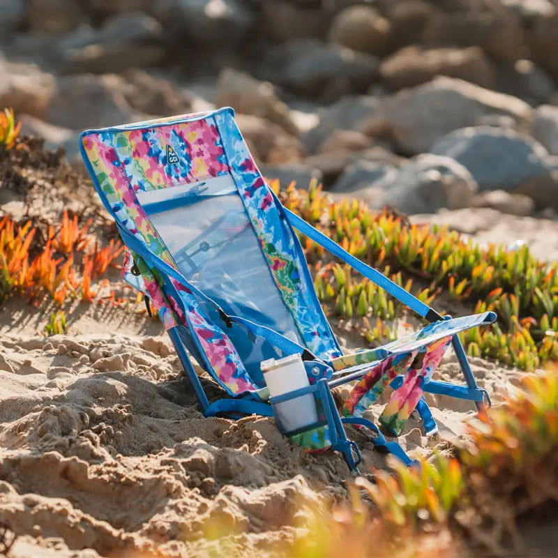 Reclining Beach Everywhere Chair 2 - Choice 656 - Multi-Position Outdoor Beach Chair with Pillow Detail