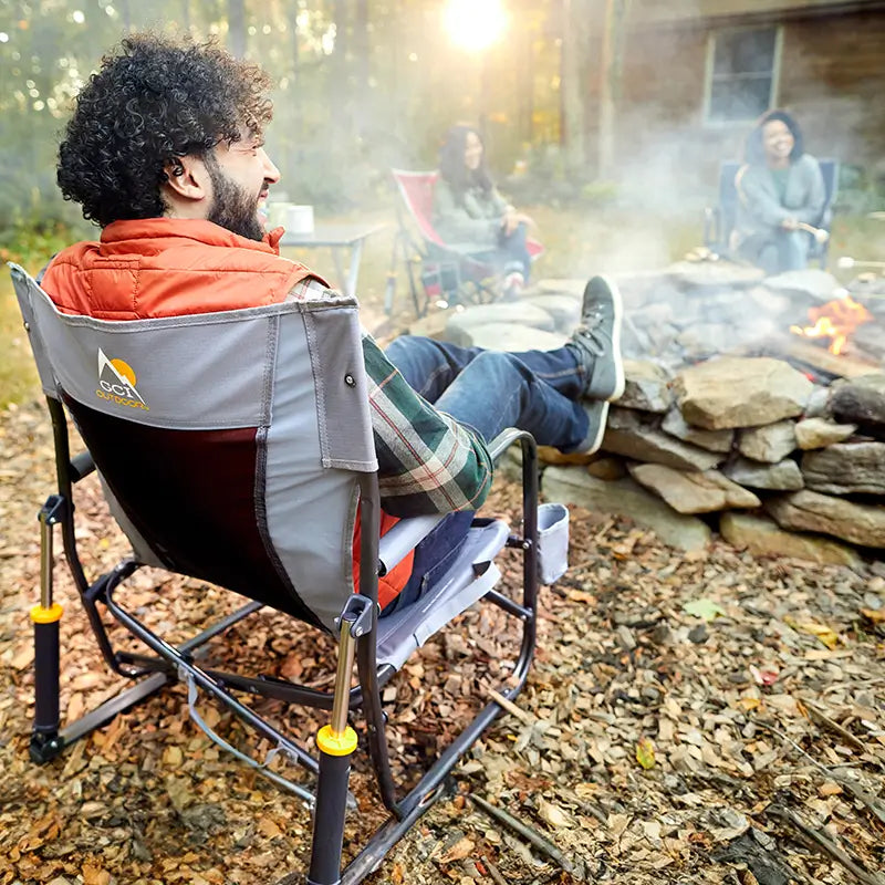 Heavy-Duty Freestyle FirePit Rocker - Choice 737 - RoadTrip Rocker Smooth Motion Camp Chair Detail