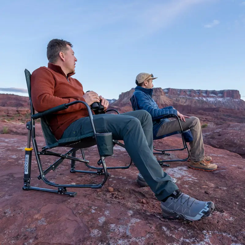 Heavy-Duty Freestyle FirePit Rocker - Choice 737 - RoadTrip Rocker Smooth Motion Camp Chair Detail