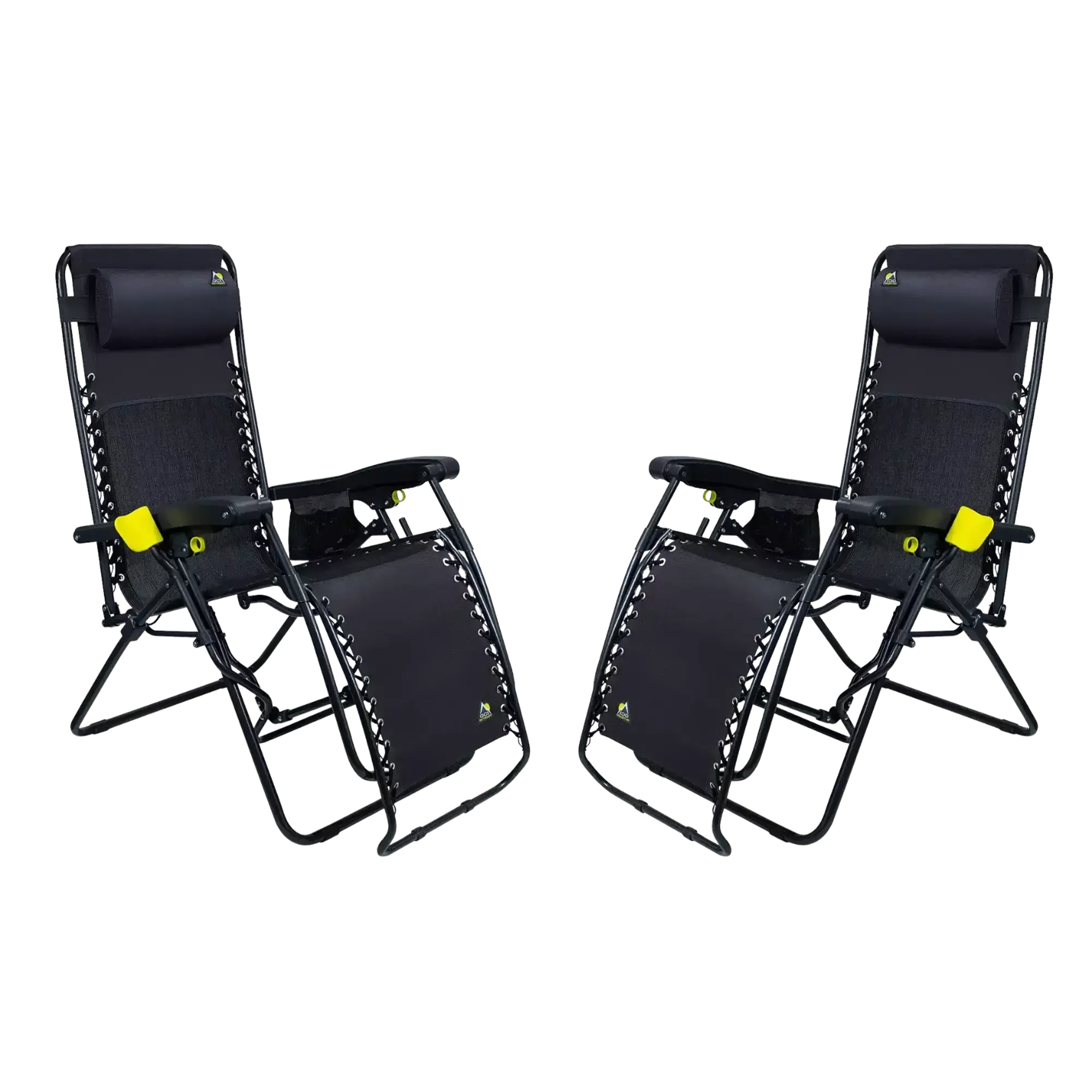 Sand-Friendly Freeform Zero Gravity Lounger Bundle - Choice 507 - Rust-Resistant Aluminum Sand-Friendly Lounge Chair - Black