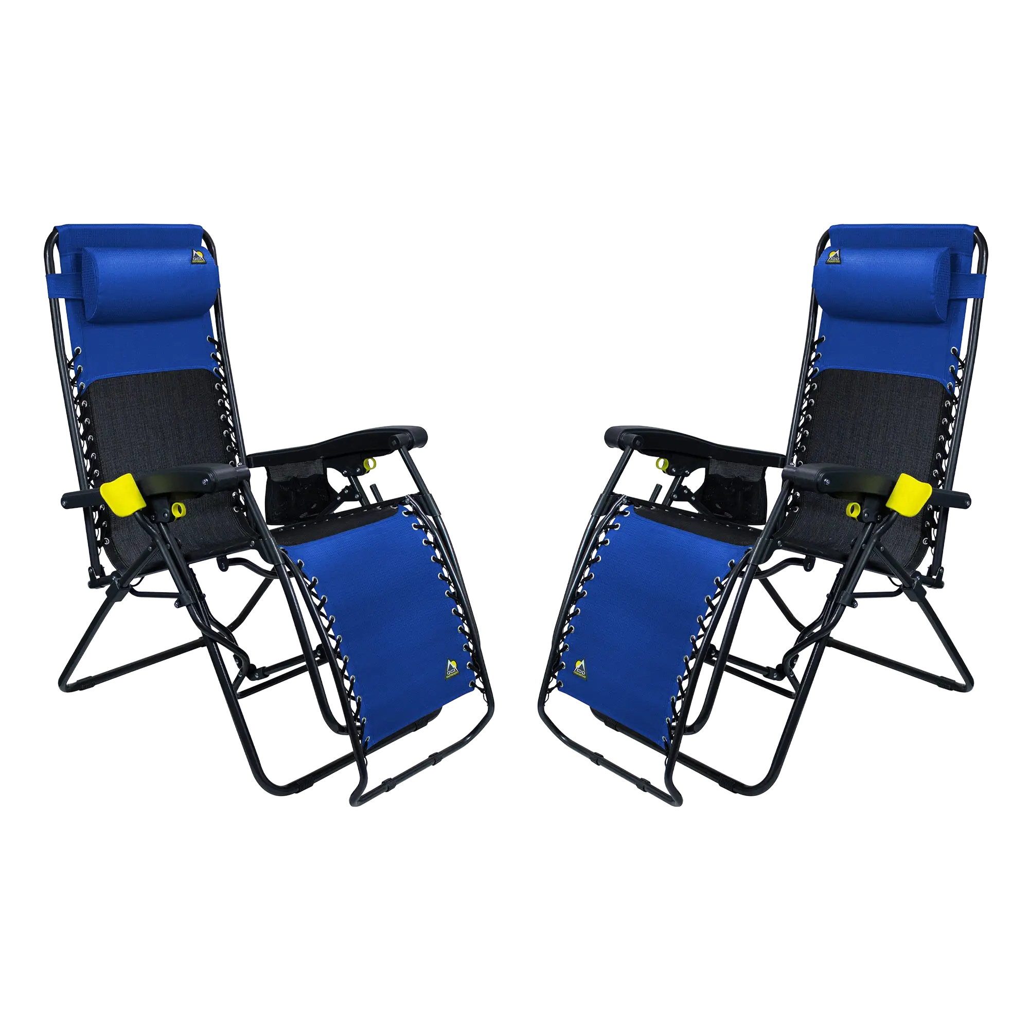 Sand-Friendly Freeform Zero Gravity Lounger Bundle - Choice 507 - Rust-Resistant Aluminum Sand-Friendly Lounge Chair - Royal Blue