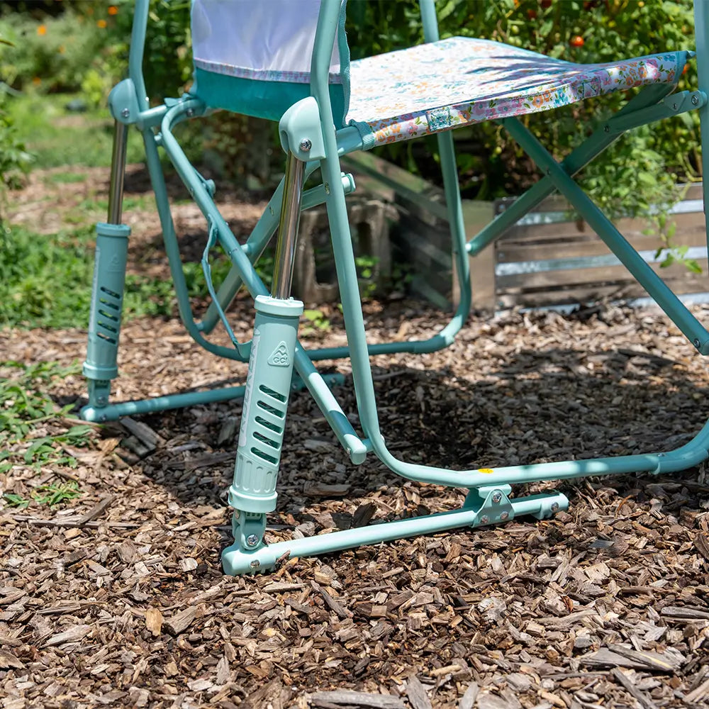 Patented Spring-Action Freestyle Rocker Elite - Choice 460 - Freestyle Rocker Portable Outdoor Folding Chair Detail