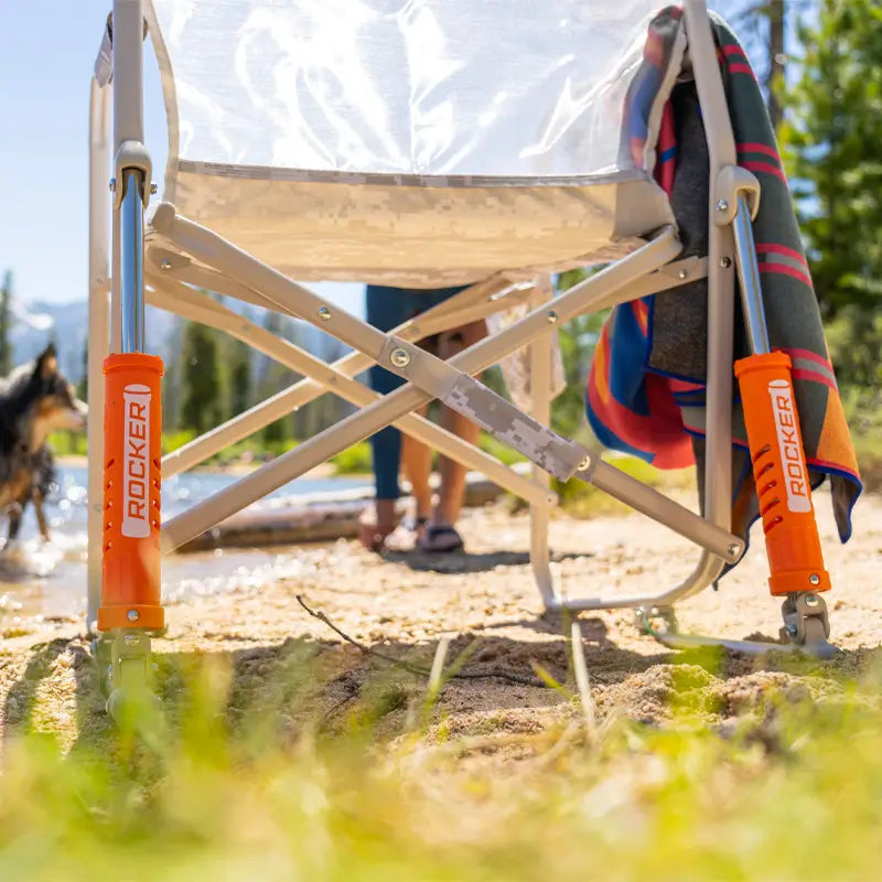 Patented Spring-Action Freestyle Rocker Elite - Choice 460 - Freestyle Rocker Portable Outdoor Folding Chair Detail