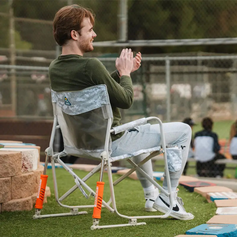 Patented Spring-Action Freestyle Rocker Elite - Choice 460 - Freestyle Rocker Portable Outdoor Folding Chair Detail
