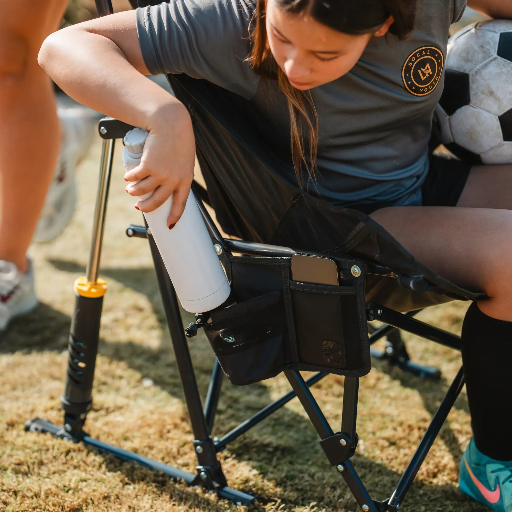 Patented Spring-Action Pod Rocker Elite - Choice 832 - RoadTrip Rocker Smooth Motion Camp Chair Detail