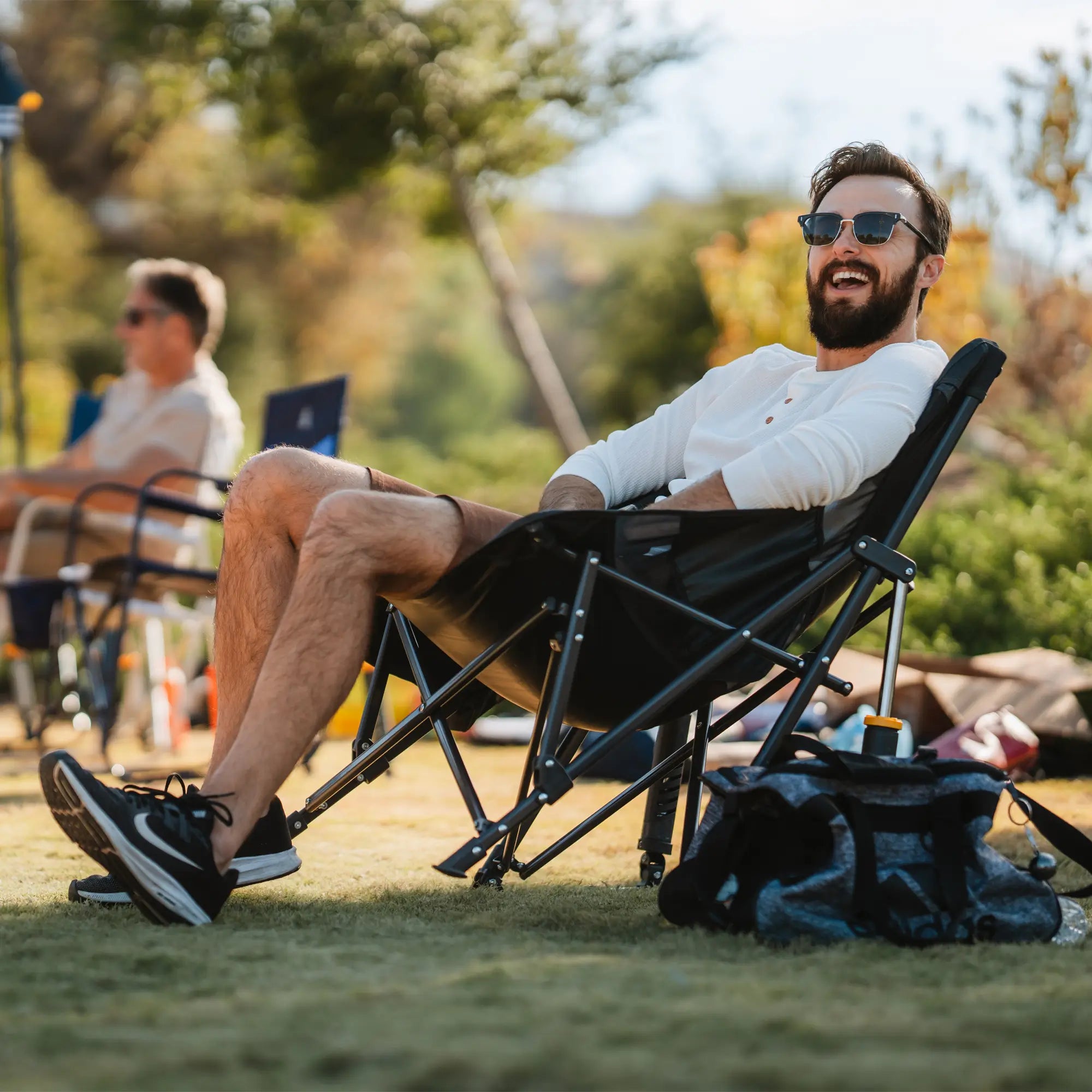 Patented Spring-Action Pod Rocker Elite - Choice 832 - RoadTrip Rocker Smooth Motion Camp Chair Detail