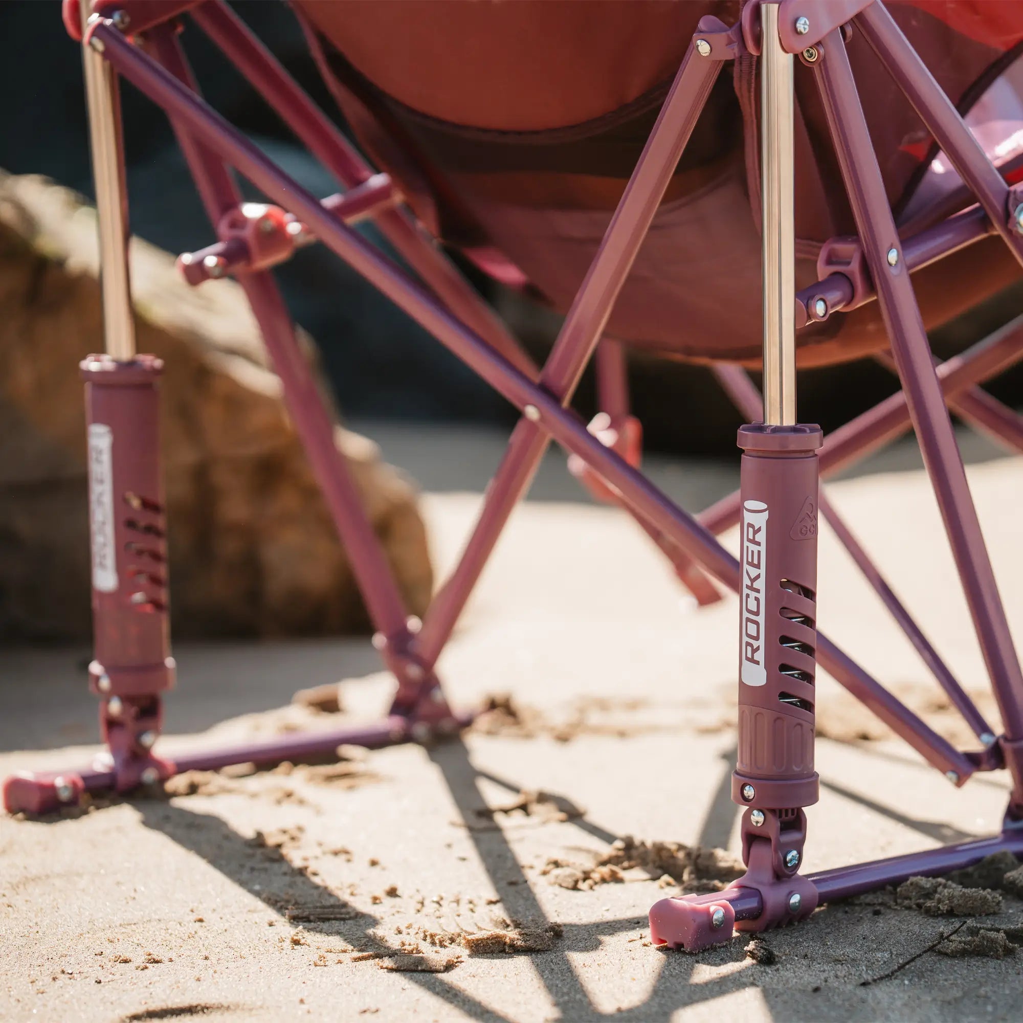 Patented Spring-Action Pod Rocker Elite - Choice 832 - RoadTrip Rocker Smooth Motion Camp Chair Detail