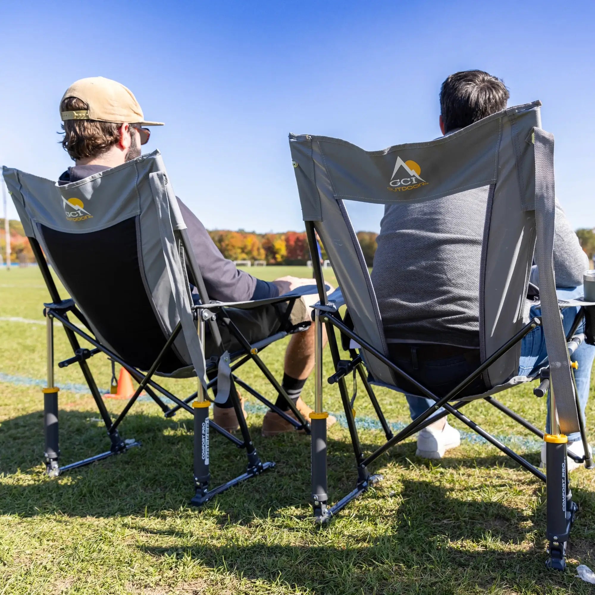 Luxury Camp Comfort Pro Rocker - Choice 375 - Freestyle Rocker Portable Outdoor Folding Chair Detail