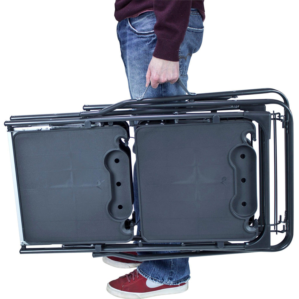 Stainless Steel BBQ Slim-Fold Cook Station - Choice 575 - Heat-Resistant Over-Fire Grill Rack for Camping Detail