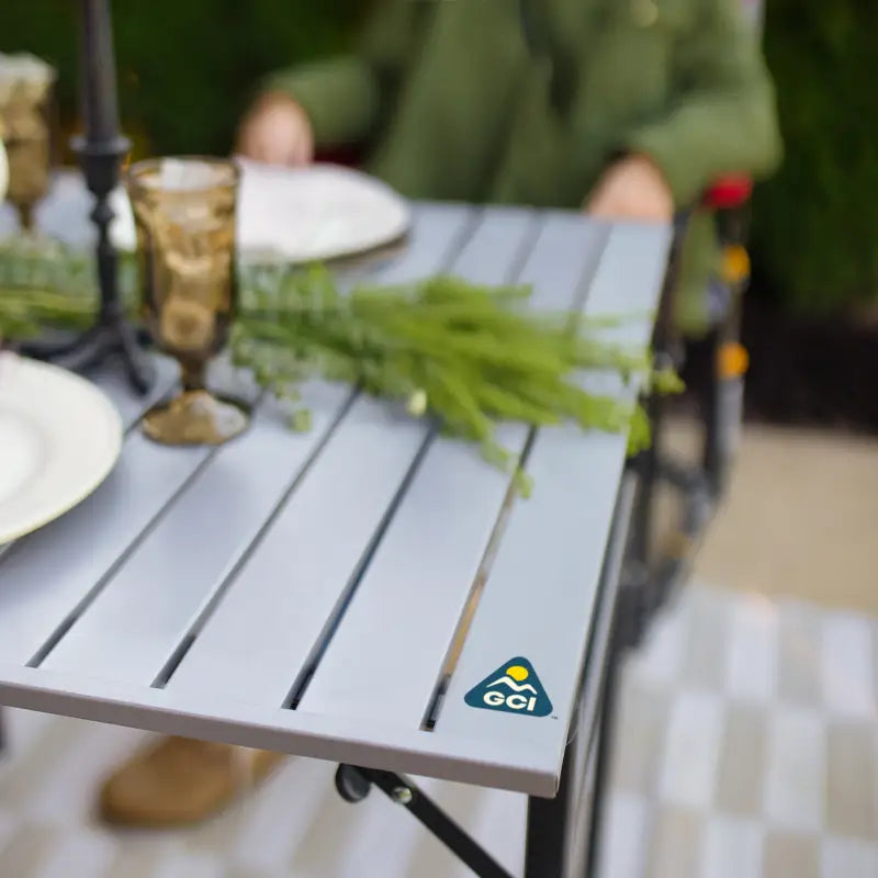 Portable Staging Slim-Fold Table XL - Choice 651 - Multi-Functional Heavy-Duty Grilling Table Counter Detail