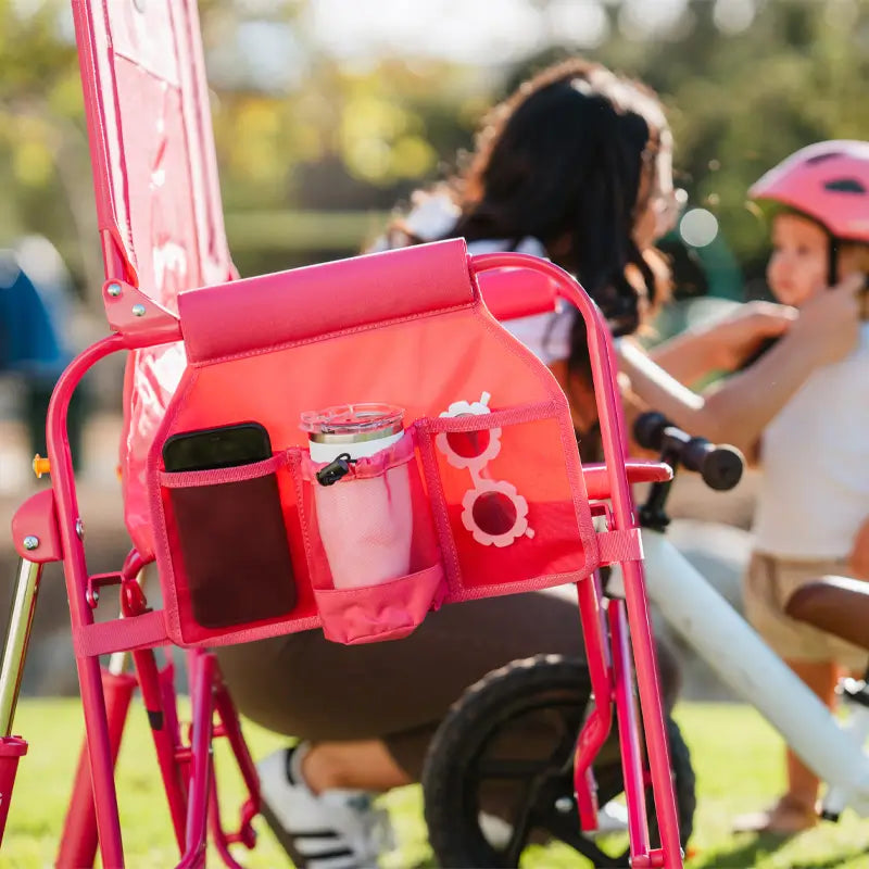 Premium All-Weather Stowaway Rocker - Choice 794 - Patented Spring-Action Rocking Chair for Camping Detail