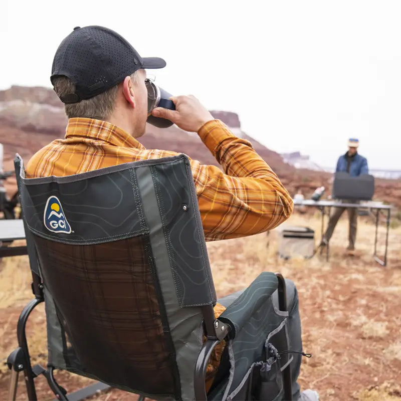 Premium All-Weather Stowaway Rocker - Choice 794 - Patented Spring-Action Rocking Chair for Camping Detail
