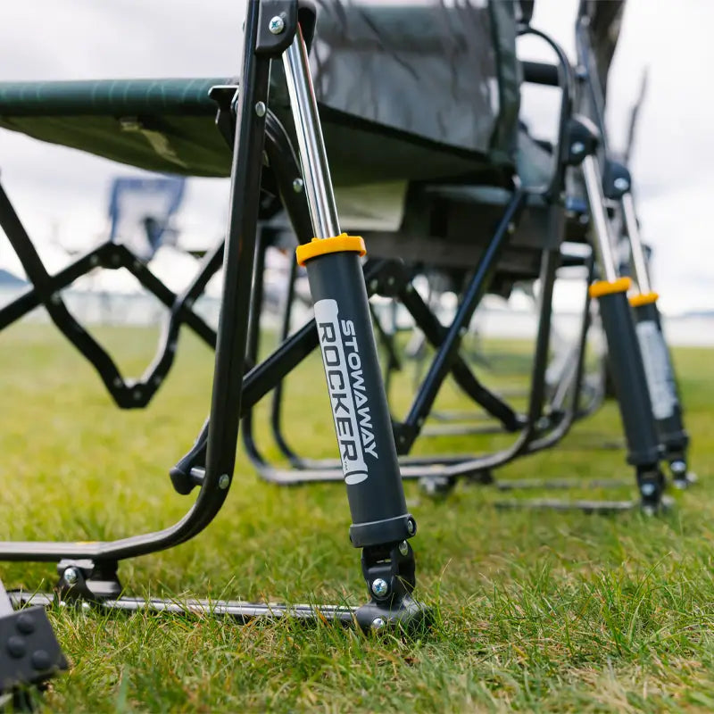 Premium All-Weather Stowaway Rocker - Choice 794 - Patented Spring-Action Rocking Chair for Camping Detail