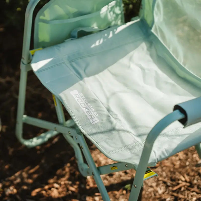Premium All-Weather Stowaway Rocker - Choice 794 - Patented Spring-Action Rocking Chair for Camping Detail