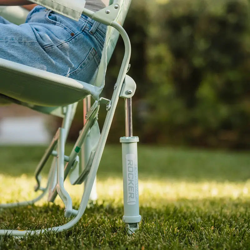Premium All-Weather Stowaway Rocker - Choice 794 - Patented Spring-Action Rocking Chair for Camping Detail