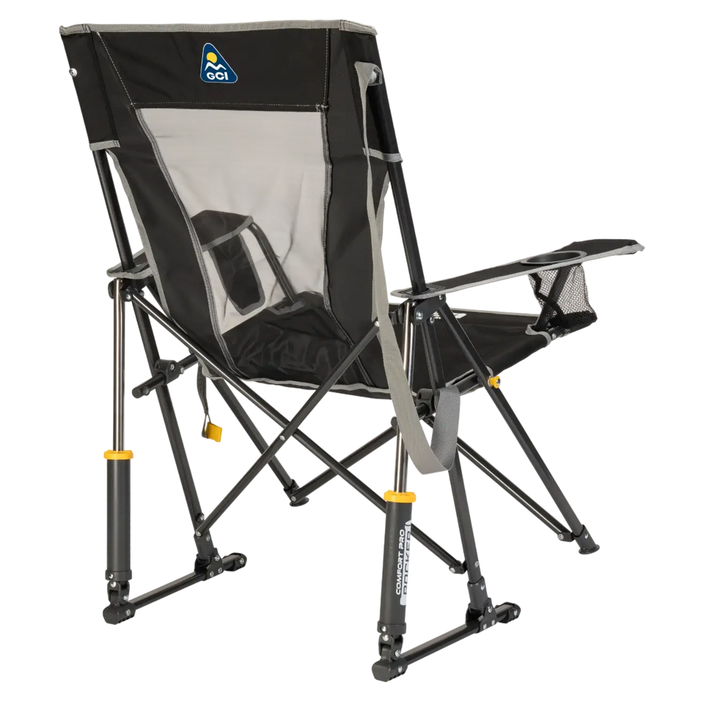 Luxury Camp Comfort Pro Rocker - Choice 375 - Freestyle Rocker Portable Outdoor Folding Chair Detail