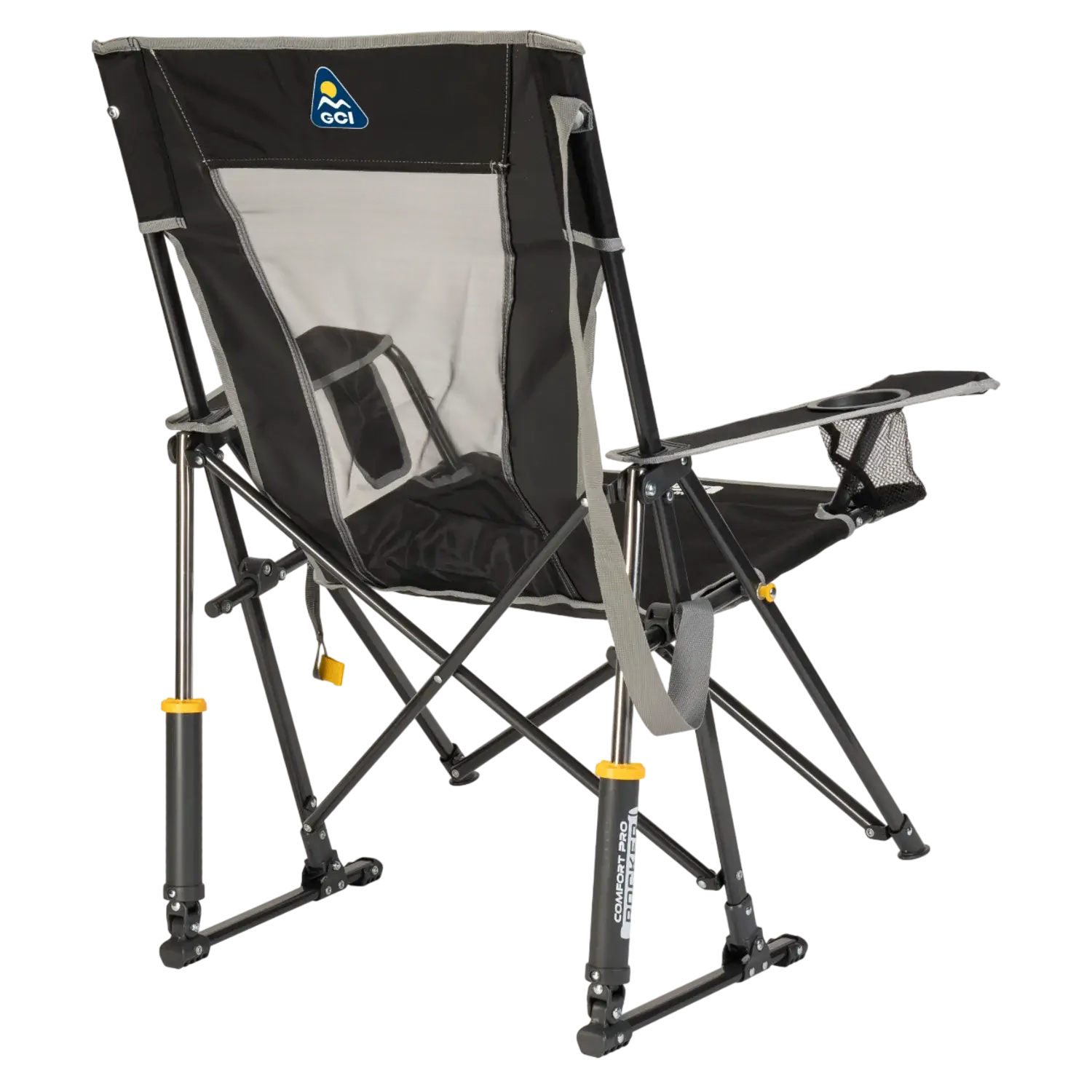 Luxury Camp Comfort Pro Rocker - Choice 375 - Freestyle Rocker Portable Outdoor Folding Chair Detail