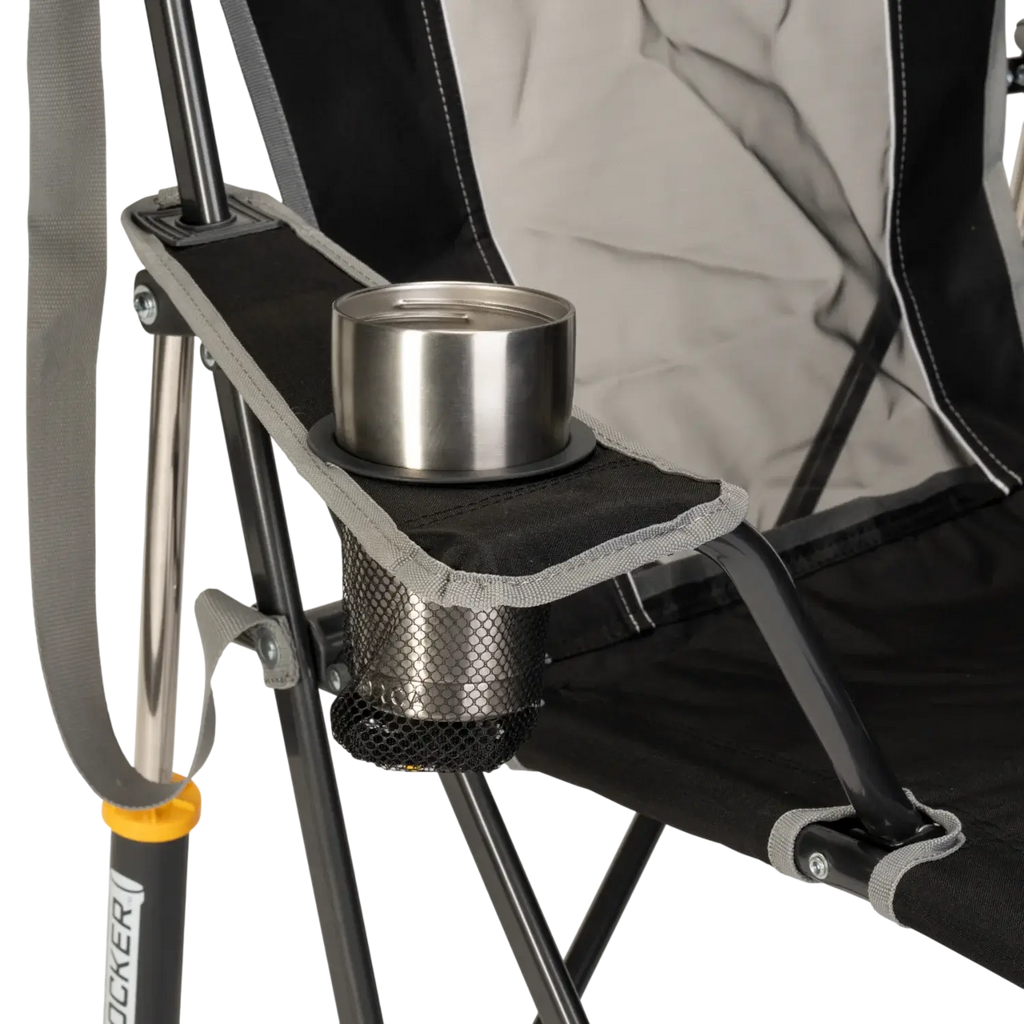 Luxury Camp Comfort Pro Rocker - Choice 375 - Freestyle Rocker Portable Outdoor Folding Chair Detail