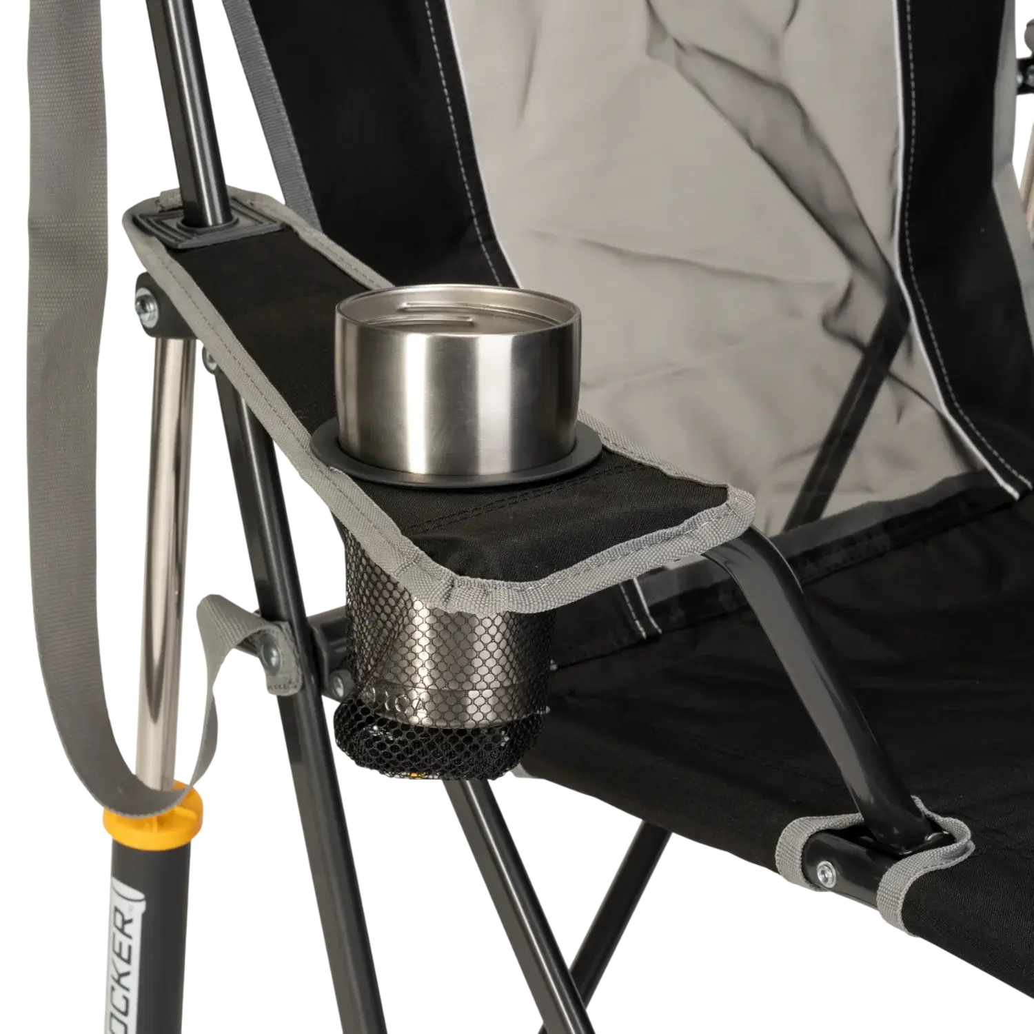 Luxury Camp Comfort Pro Rocker - Choice 375 - Freestyle Rocker Portable Outdoor Folding Chair Detail