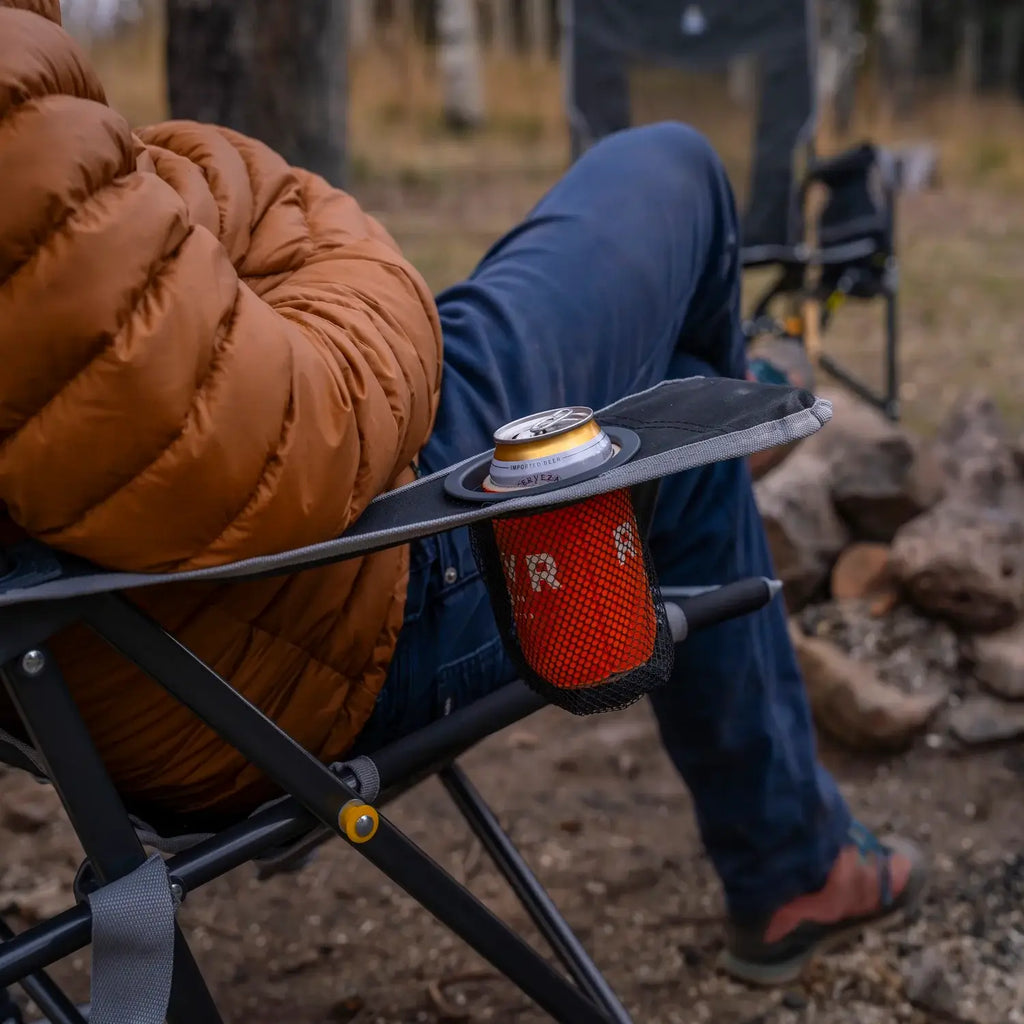Luxury Camp Comfort Pro Rocker - Choice 375 - Freestyle Rocker Portable Outdoor Folding Chair Detail