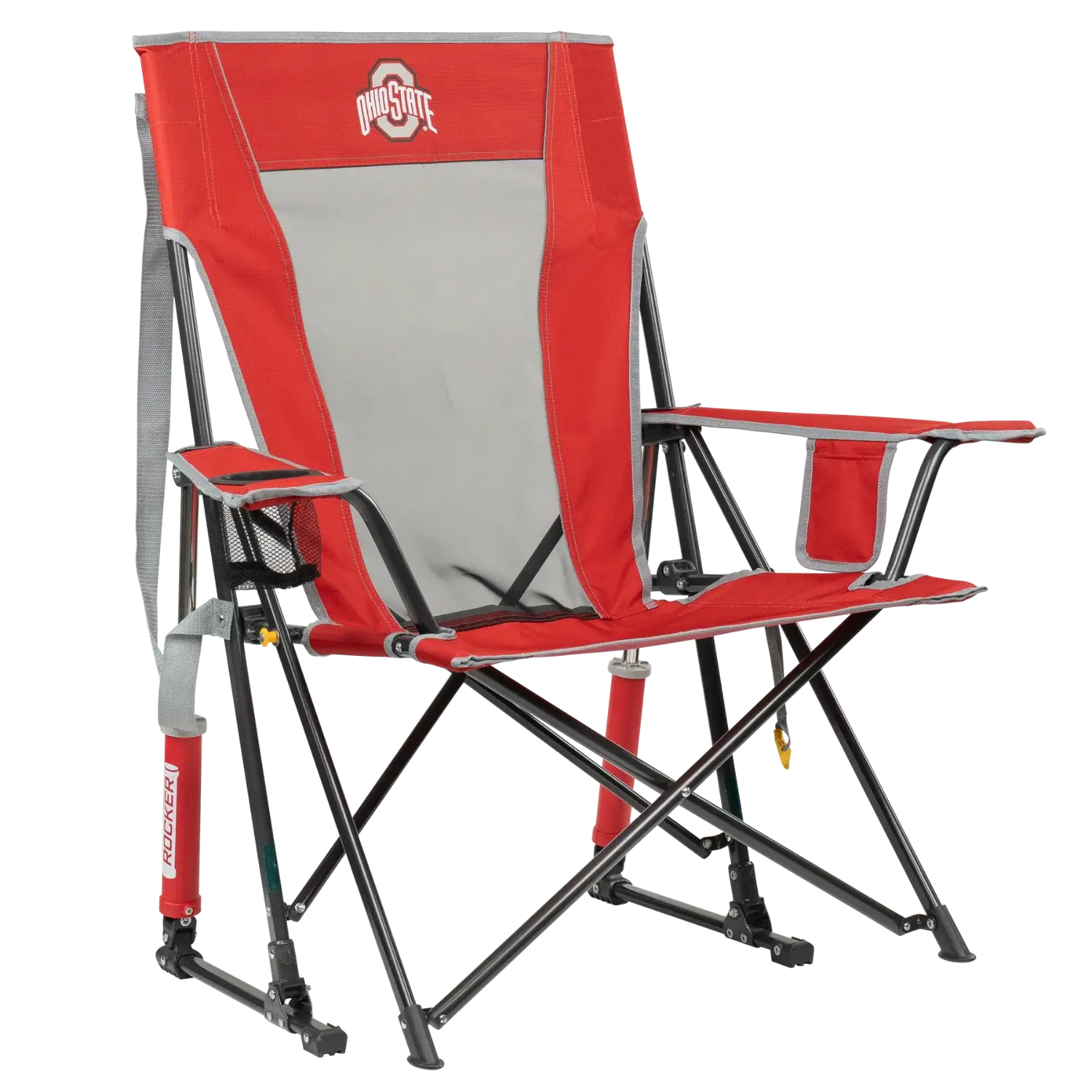 Smooth Motion College Comfort Pro Rocker - Ohio State Buckeyes - Choice 676 - RoadTrip Rocker Smooth Motion Camp Chair - Default Title