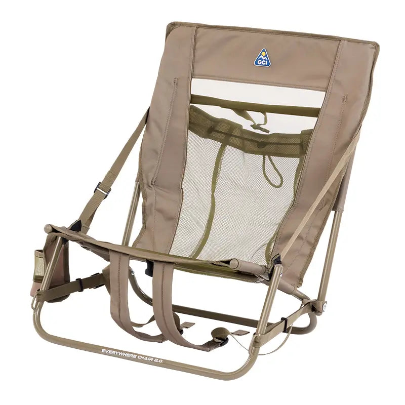 Reclining Beach Everywhere Chair 2 - Choice 656 - Multi-Position Outdoor Beach Chair with Pillow Detail