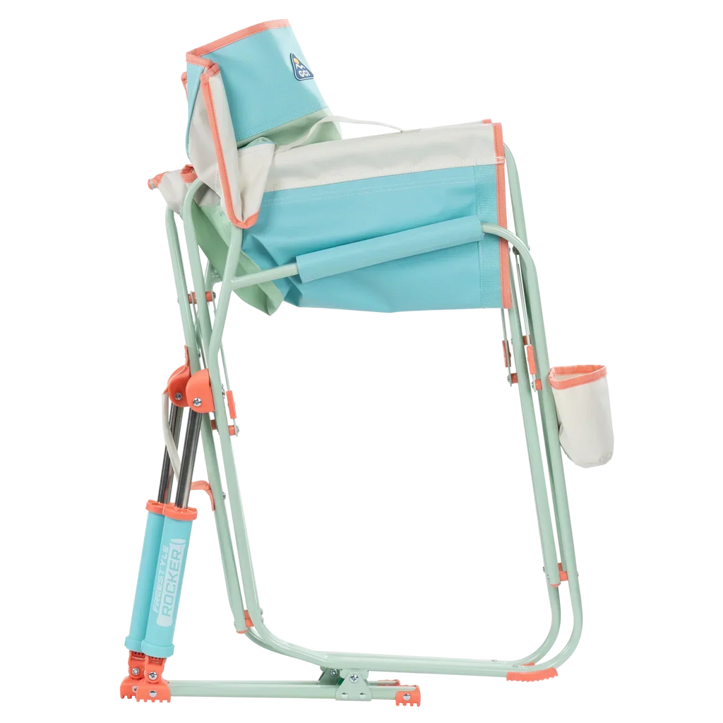 Luxury Camp Freestyle Rocker - Choice 711 - Heavy-Duty Kickback Rocker with Beverage Holder Detail