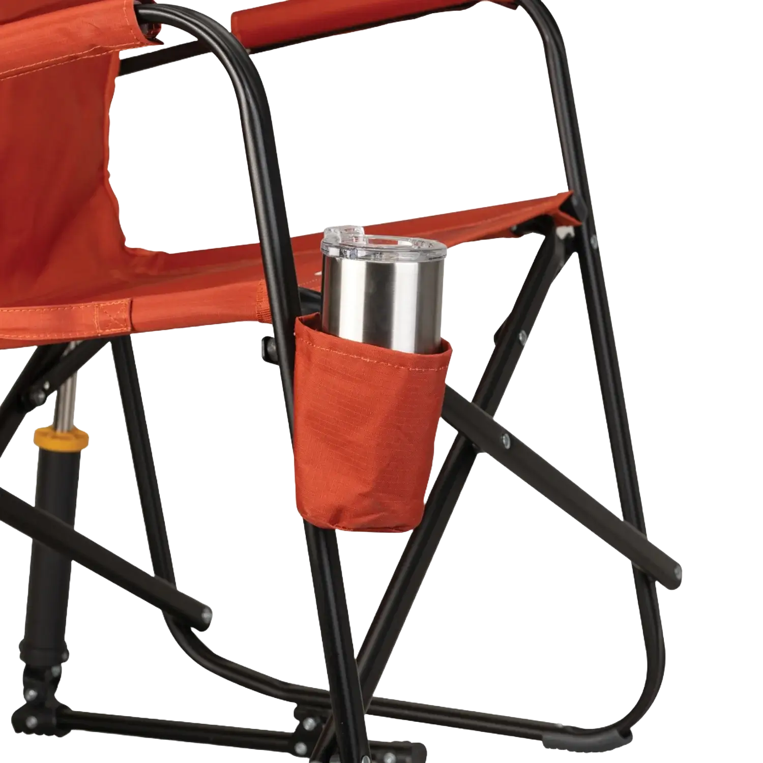 Patented Spring-Action Freestyle Rocker - Pumpkin Spice - Choice 373 - RoadTrip Rocker Smooth Motion Camp Chair Detail