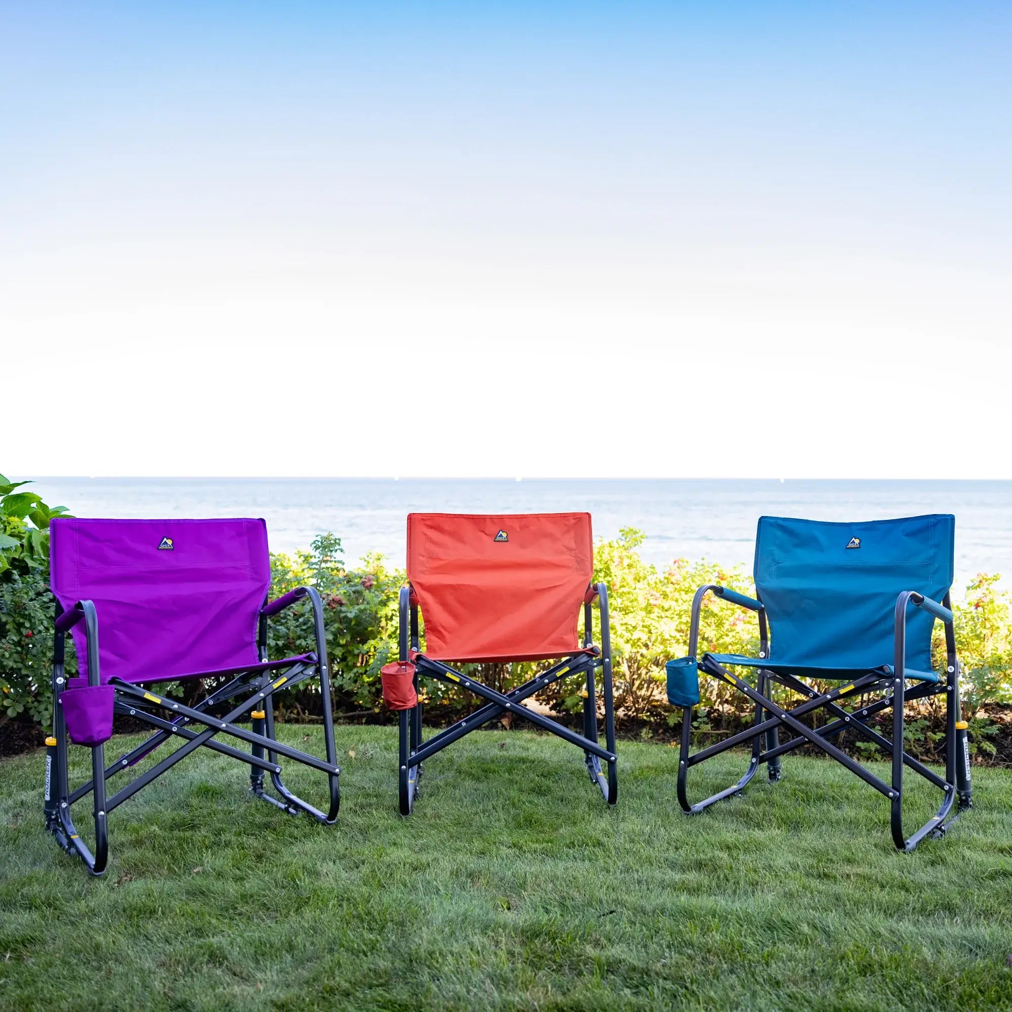 Patented Spring-Action Freestyle Rocker - Pumpkin Spice - Choice 373 - RoadTrip Rocker Smooth Motion Camp Chair Detail