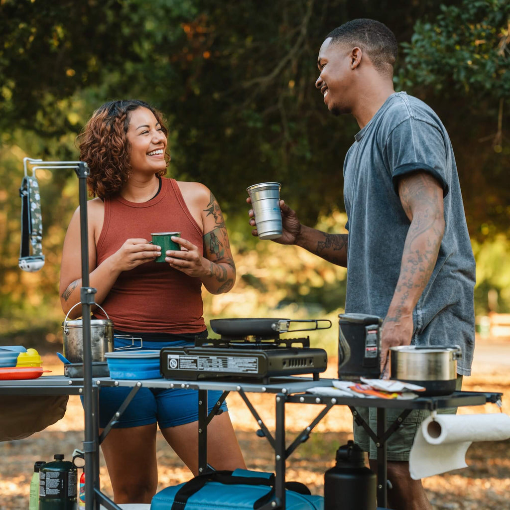 Heavy-Duty Camp Master Cook Station - Choice 171 - Heat-Resistant Over-Fire Grill Rack for Camping Detail