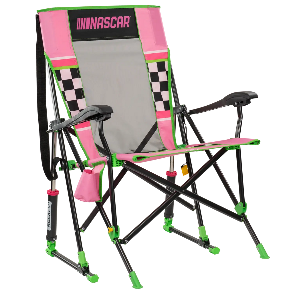 Luxury Camp RoadTrip Rocker - NASCAR For Her - Choice 560 - Heavy-Duty Kickback Rocker with Beverage Holder - Default Title