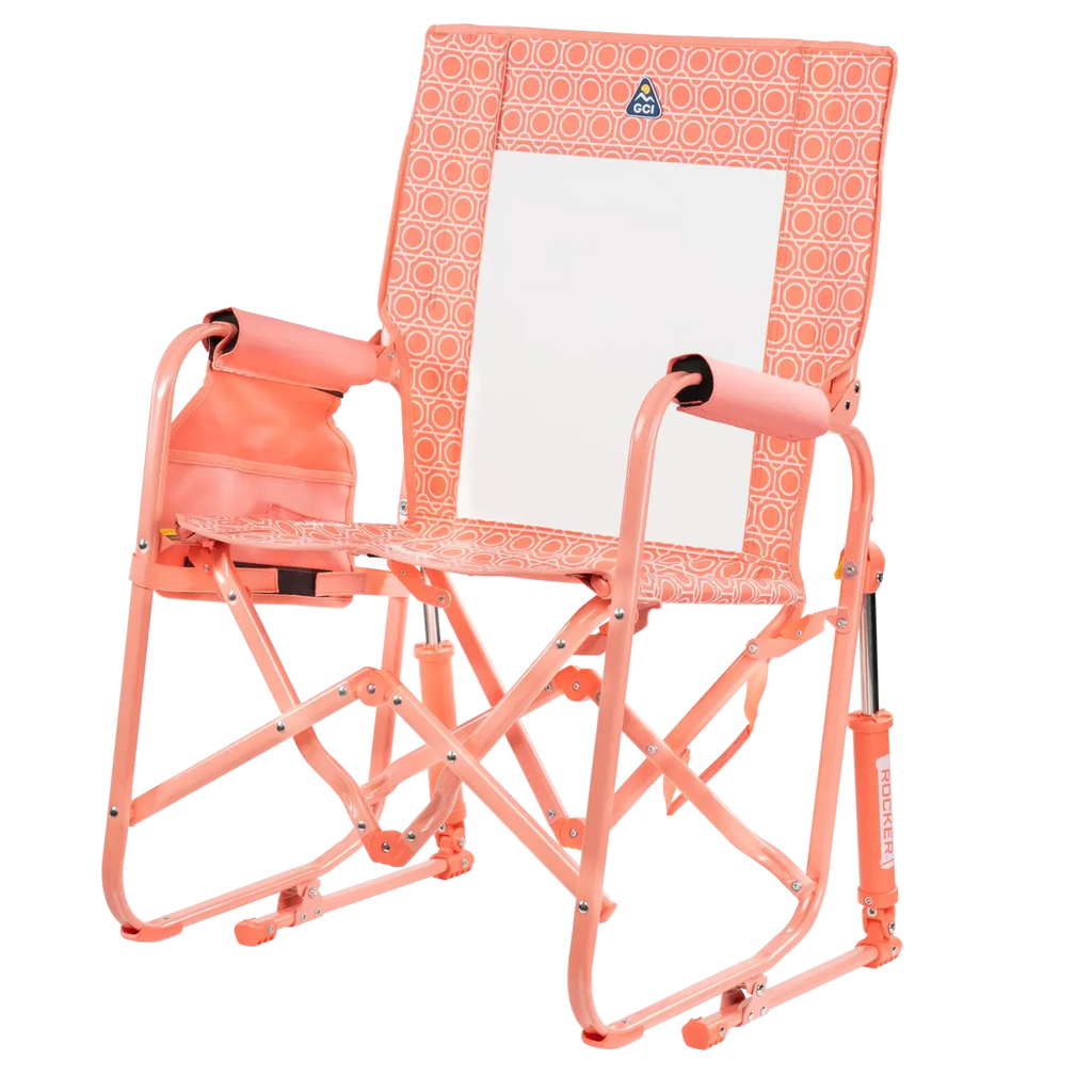 Premium All-Weather Stowaway Rocker - Choice 794 - Patented Spring-Action Rocking Chair for Camping Detail