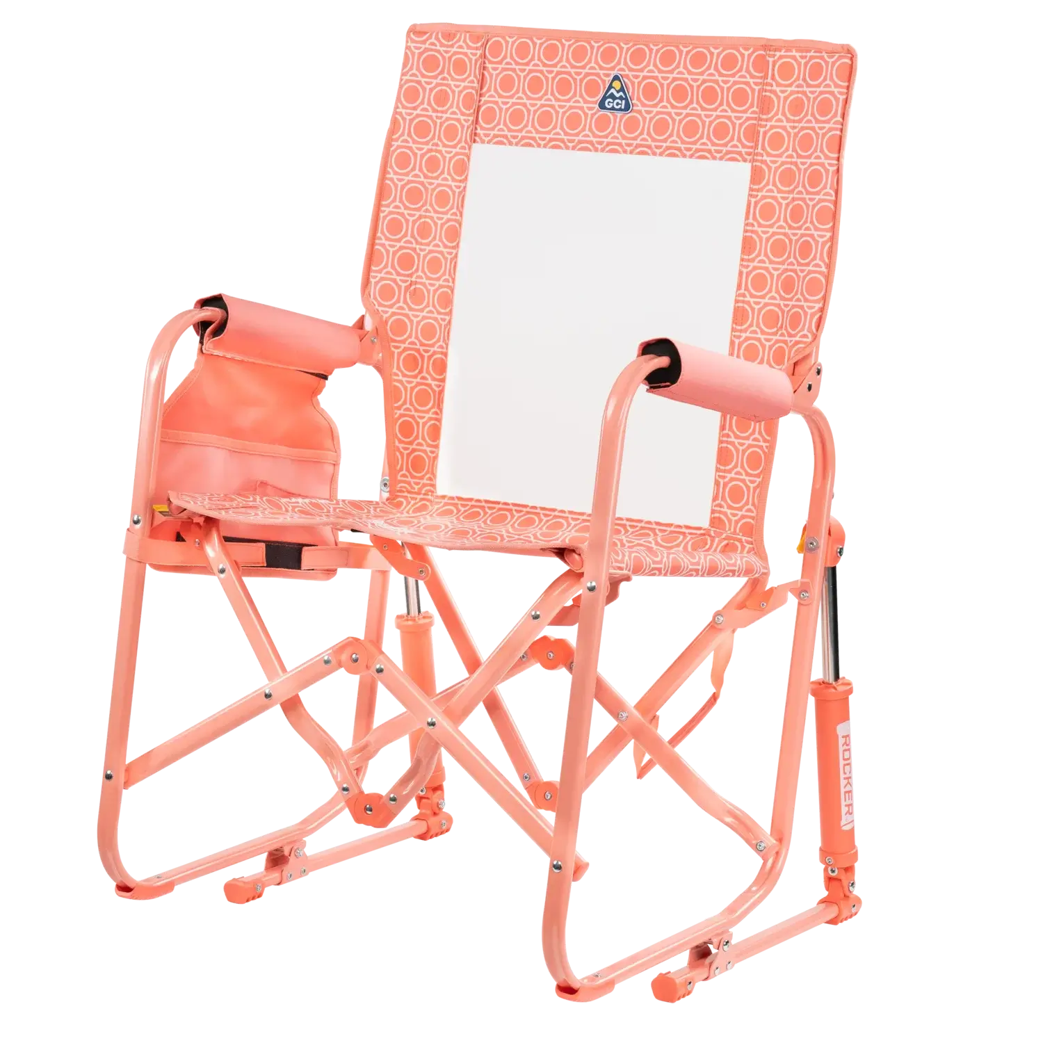 Premium All-Weather Stowaway Rocker - Choice 794 - Patented Spring-Action Rocking Chair for Camping Detail